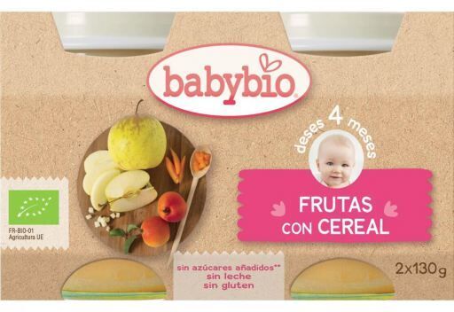 Babybio Tarrito Frutas Cereales 130 gr 130 gr