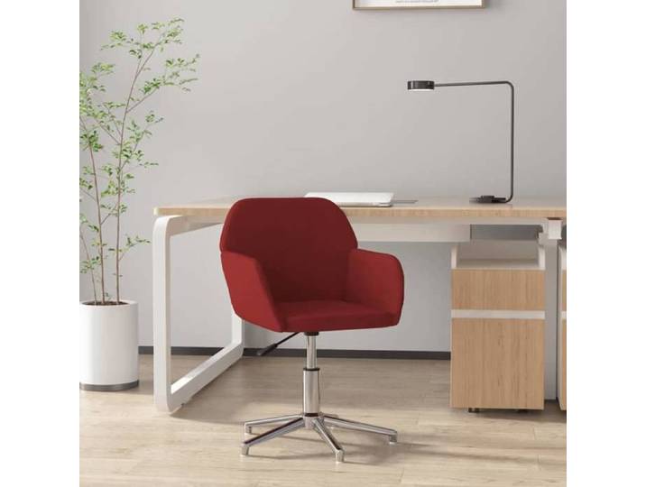 BONNIE®Chaise de bureau - Réglable hauteur - Ergonomique Chaise pivotante Rouge bordeaux Tissu L53.5 x P57 x H77.5 cm qacj5079