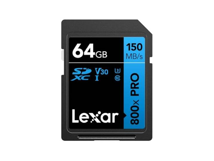 Lexar 64 GB 800x Pro 150Mb/s SDXC-geheugenkaart