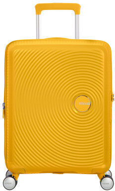 American Tourister Soundbox 55cm 4-Wheel Expandable Cabin Case - Golden Yellow