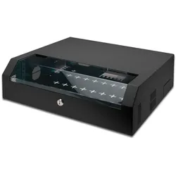 Digitus 3HE 19"-Wandgehäuse SOHO Slim rotierbar RAL 7035 grau
