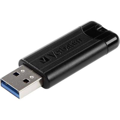 VERBATIM USB 3.0 Drive 32GB Pinstripe, schwarz