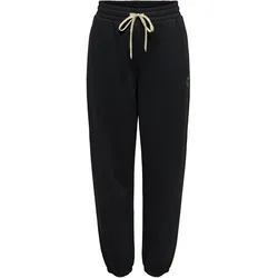Only, Damen, Sporthose, ONLNOOMI Normal geschnitten Jogginghose Jogginghose (XL), Schwarz