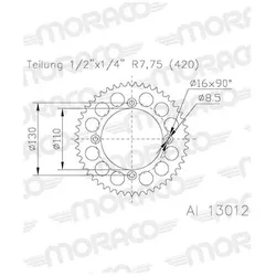 Supersprox, Motorrad Zubehör, 51-13012-57