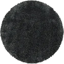 Hochflorteppich Fluffy Grau Ø ca. 120cm