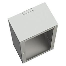 Solarix Rozvaděč nástěnný SENSA 18U 400mm, dveře sklo, RAL 7035, SENSA-18U-64-11-G (18 HE, 19 Zoll Rack) (83000089L)
