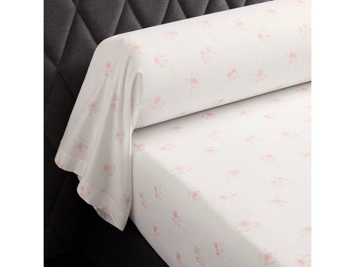 Taie de traversin percale blanc 43x210 cm