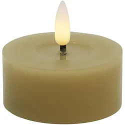 Teelicht LED 2er-Set BASIC (DH 6,80x3 cm) - beige - DH 6,80x3 cm