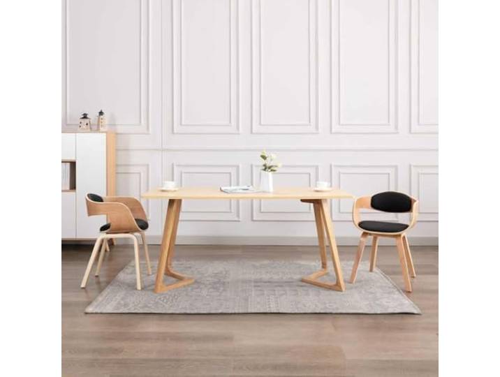 HGPOTUY Esszimmerstühle 2 STK. Bugholz Kunstleder Polsterung, Ergonomisches Design, Belastbar bis 110 kg, Einfache Montage