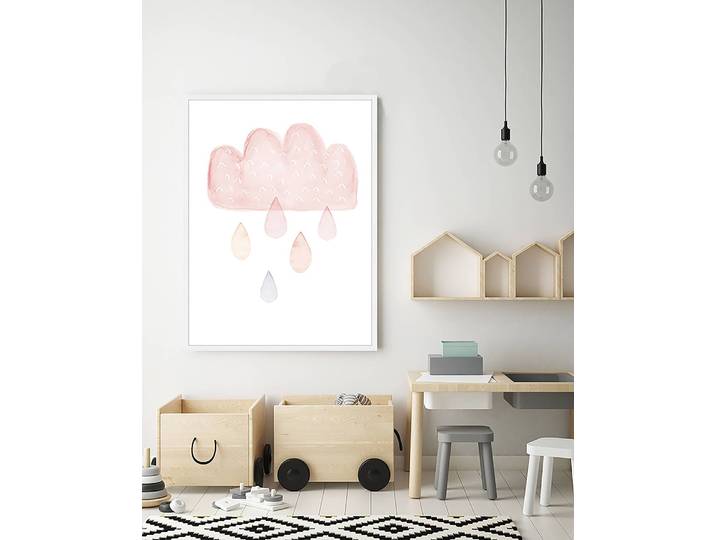 Tableau déco Sweet Rain 63 x 83cm Multicolore