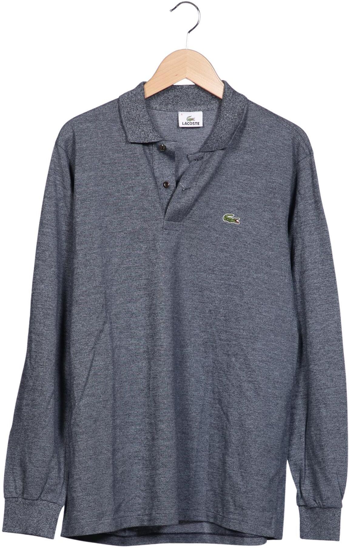 Lacoste Herren Poloshirt, Grau, Gr. M (Lacoste 4), Baumwolle - Second Hand