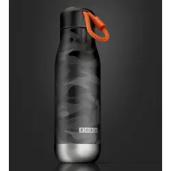 Edelstahl Trinkflasche - auslaufsicher 500ml Black Camo