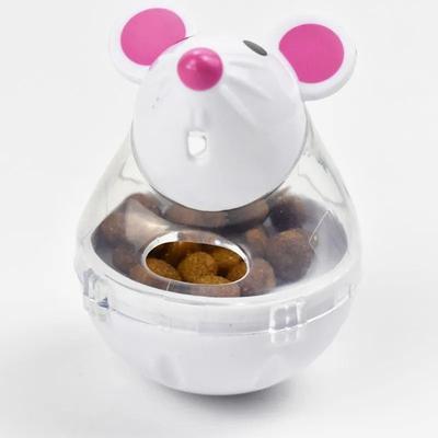 Uplifted Finds Mouse Logic Tumbler Treat Dispenser white