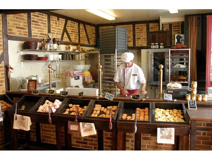 Papermoon BÄCKEREI-STEINWAND ZIEGELWAND HOLZ STRUKTUR BISTRO DEKO