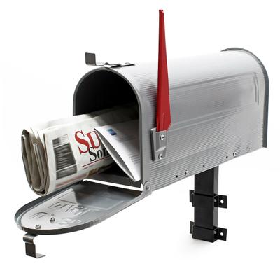 Helloshop26 - US-Briefkasten amerikanisches Design silbergrau Wandmontage Einheit 16_0000331