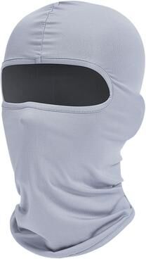 DynamicDeals Breathable Full Face Bicycle Mask Anti UV Windproof Cycling Cover light Gray