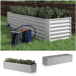 OK-Living Hochbeet Kräuterbeet Gemüsebeet 270x60x90 cm rechteckig Stahl verzinkt