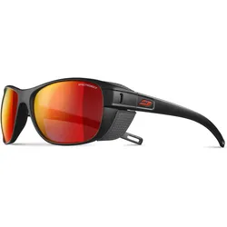 Julbo, Unisex, Sportbrille, Sonnenbrille Camino M (Black, Black Mat, mattschwarzer, Noir Mat, Rot), Schwarz