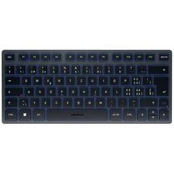 CHERRY KW 7100 MINI BT Bluetooth® Tastatur Schweiz, QWERTZ Blau Geräuscharme Tasten, Multipair-Funktion JK-7100CH-22