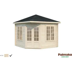 Palmako Pavillon Melanie 6,6 m2 - 44 mm Transparent tauchimprägniert