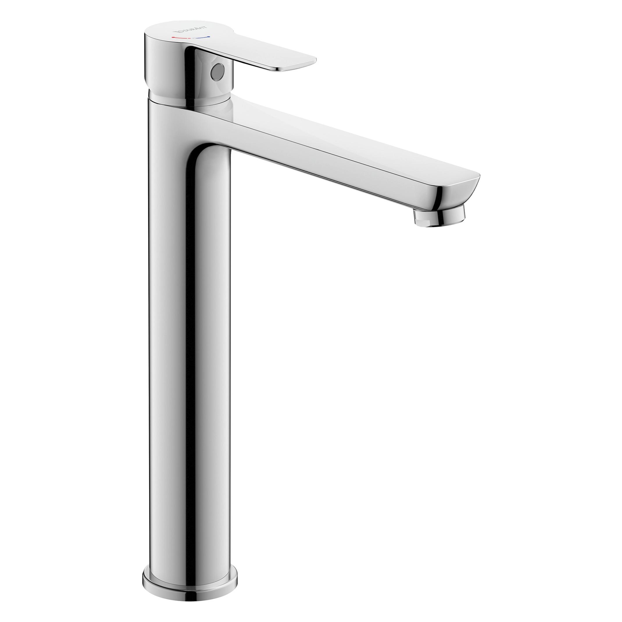 Duravit D-Code Einhebel-Waschtischmischer XL FreshStart und Minusflow, Standmontage (DC1043002010)