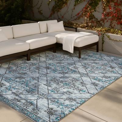 Addison Rugs Machine Washable Indoor/ Outdoor Trellis Monte Chantille Rug