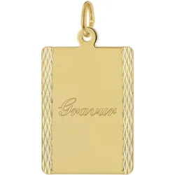 trendor 68744 Gravur-Anhänger für Damen und Herren Gold 333/8K