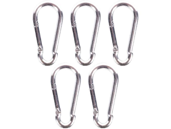 Mini-Karabiner-Set, 5-tlg., 8 x 80 mm
