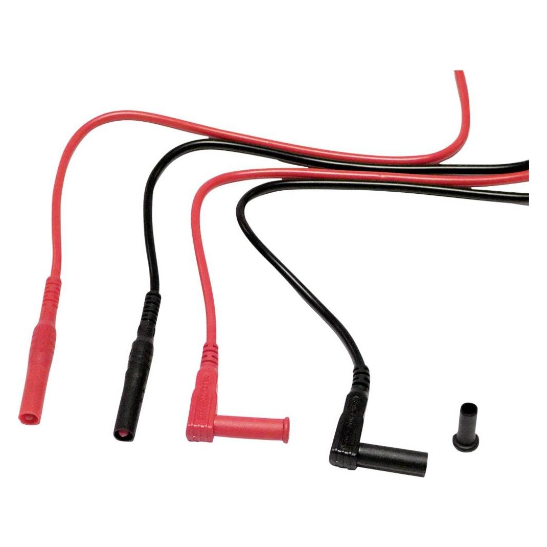 Chauvin Arnoux Messleitungssatz, Bananenstecker, 4 mm / Bananenstecker 4 mm, 90°, 1.5m, Schwarz, rot (P01295289Z)