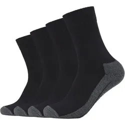 CAMANO Herren Socken Online pro tex function Socks 4p, Größe 43-46 in Schwarz Schwarz