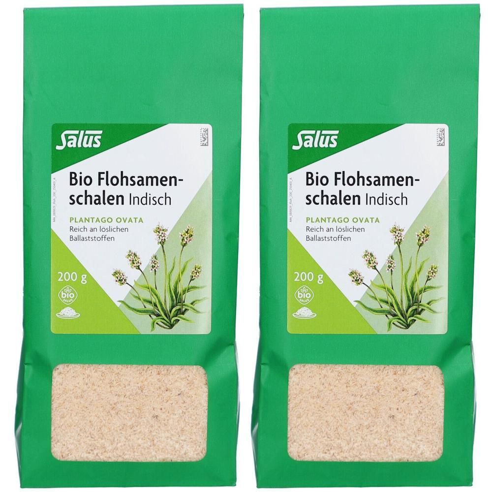 BIO Flohsamenschalen indisch Beutel 2x 2x200 g