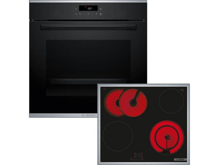 BOSCH Backofen-Set 4 HBA271BB3, mit nachrüstbar, AutoPilot, Halogen-Innenbeleuchtung