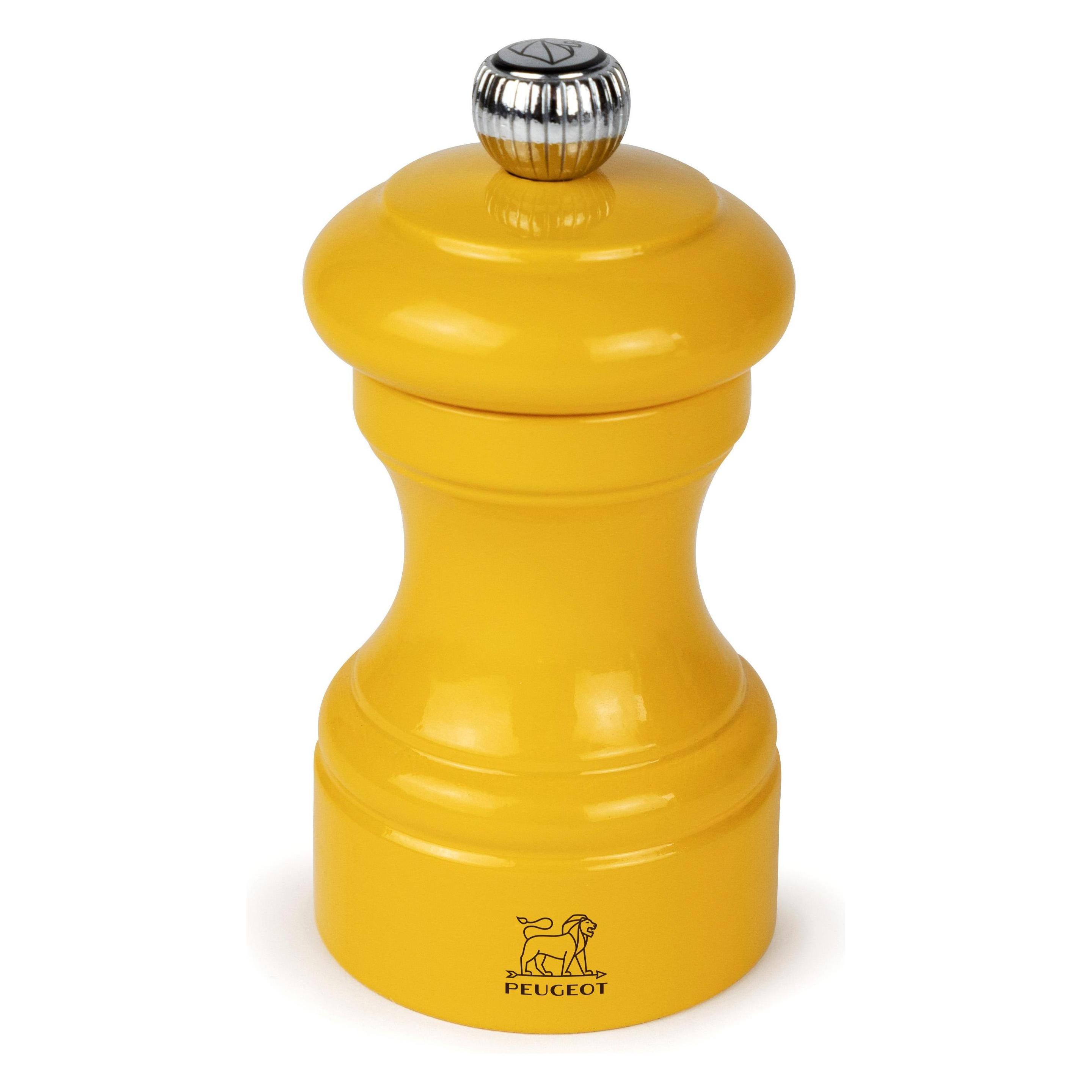 Peugeot Bistro Pfeffermühle 10 cm Safrangelb lackiertes Holz (Pfeffer) (42630P13)