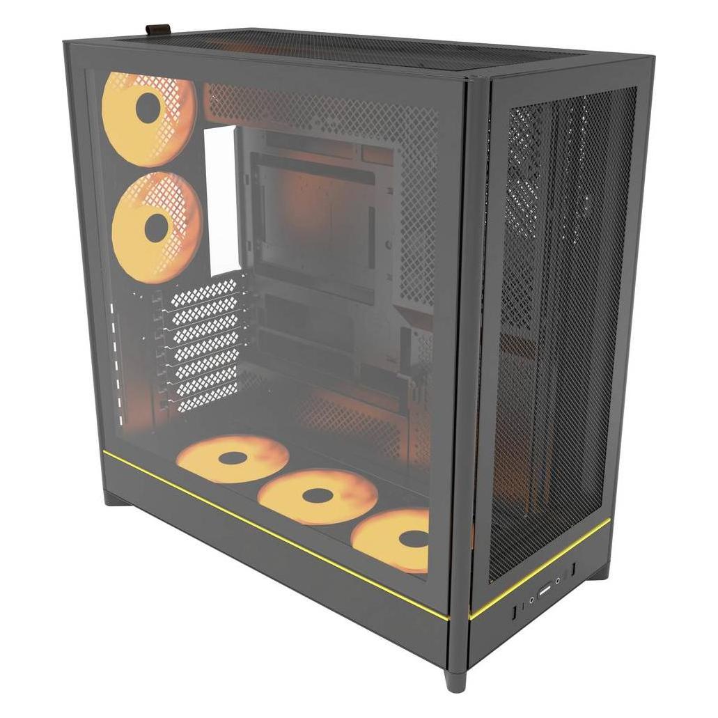 Montech HS01 PRO (schwarz, Tempered Glass) (ATX, mATX, Mini-ITX) (HS01 PRO (B))
