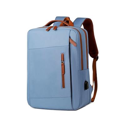 Laptop-Rucksack für Damen mit USB-Ladeanschluss – strapazierfähiges, wasserdichtes Gewebe, Design mit mehreren Fächern, stilvoll und praktisch für Schule, Pendeln und Reisen