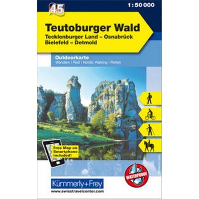 Teutoburger Wald Nr. 45 Outdoorkarte Deutschland 1:50 000, Sonstige von , Kümmerly + Frey, 978-3-259-02545-1