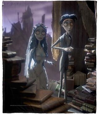 Northwest Warner Brothers Corpse Bride Peculiar Place Silk Touch Throw Blanket