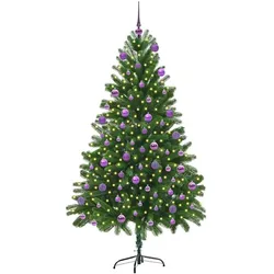vidaXL, Weihnachtsbaum, Keno (mit 120 lilafarbenen Bällen) (180 cm)