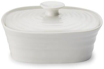 Portmeirion Sophie Conran White Covered Butter Dish