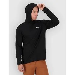 Mons Royale Pivot Merino Long Sleeve Tech Tee black Gr. XL