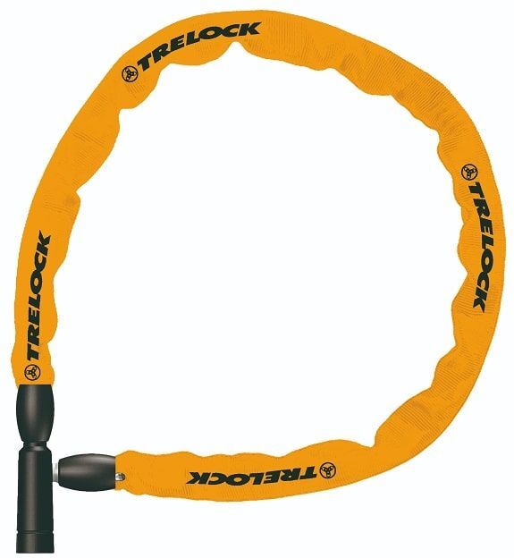 Orange Trelock Bc115 Kædelås Med Nøgle 60 Cm/4 Mm