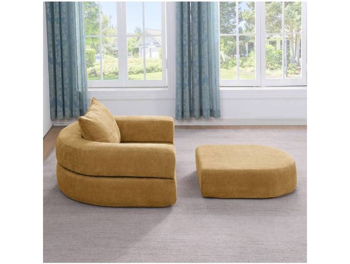 Matelas pliable compressé et canapé-lit convertible accoudoirs amovibles canapé de sol antidérapant sans montage