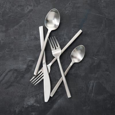 Fortessa Arezzo 18/10 Stainless Steel, 20 Piece Flatware Set (Service for 4), Brushed Black