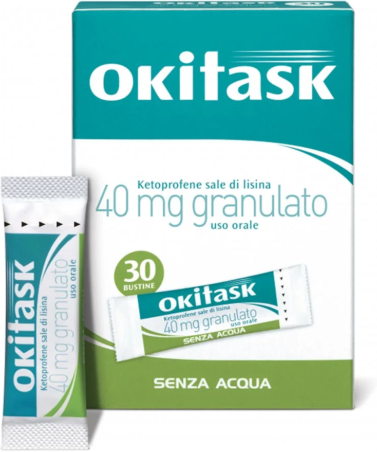 DOMPE' FARMACEUTICI SpA Dompé, Okitask Granulato 40mg, 30 Bustine