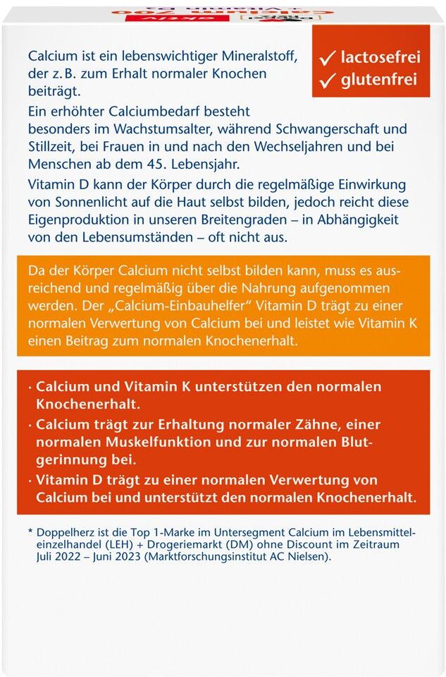 Doppelherz® aktiv Calcium 700 + Vitamin D3 Tabletten 30 St 30 St Tabletten