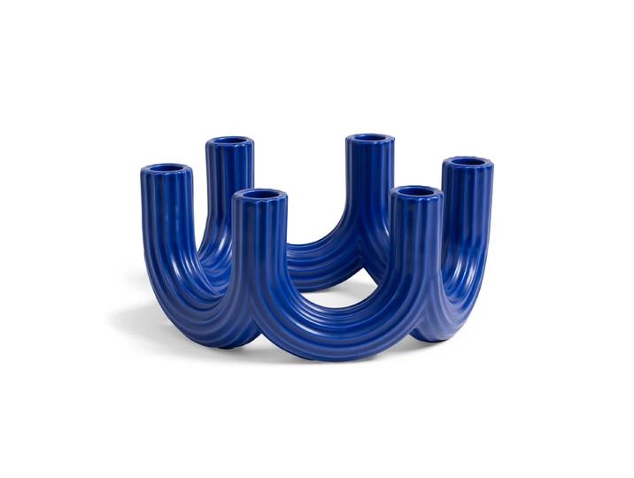 &klevering - Churros Kerzenhalter 11 x Ø 23,5 cm, blau