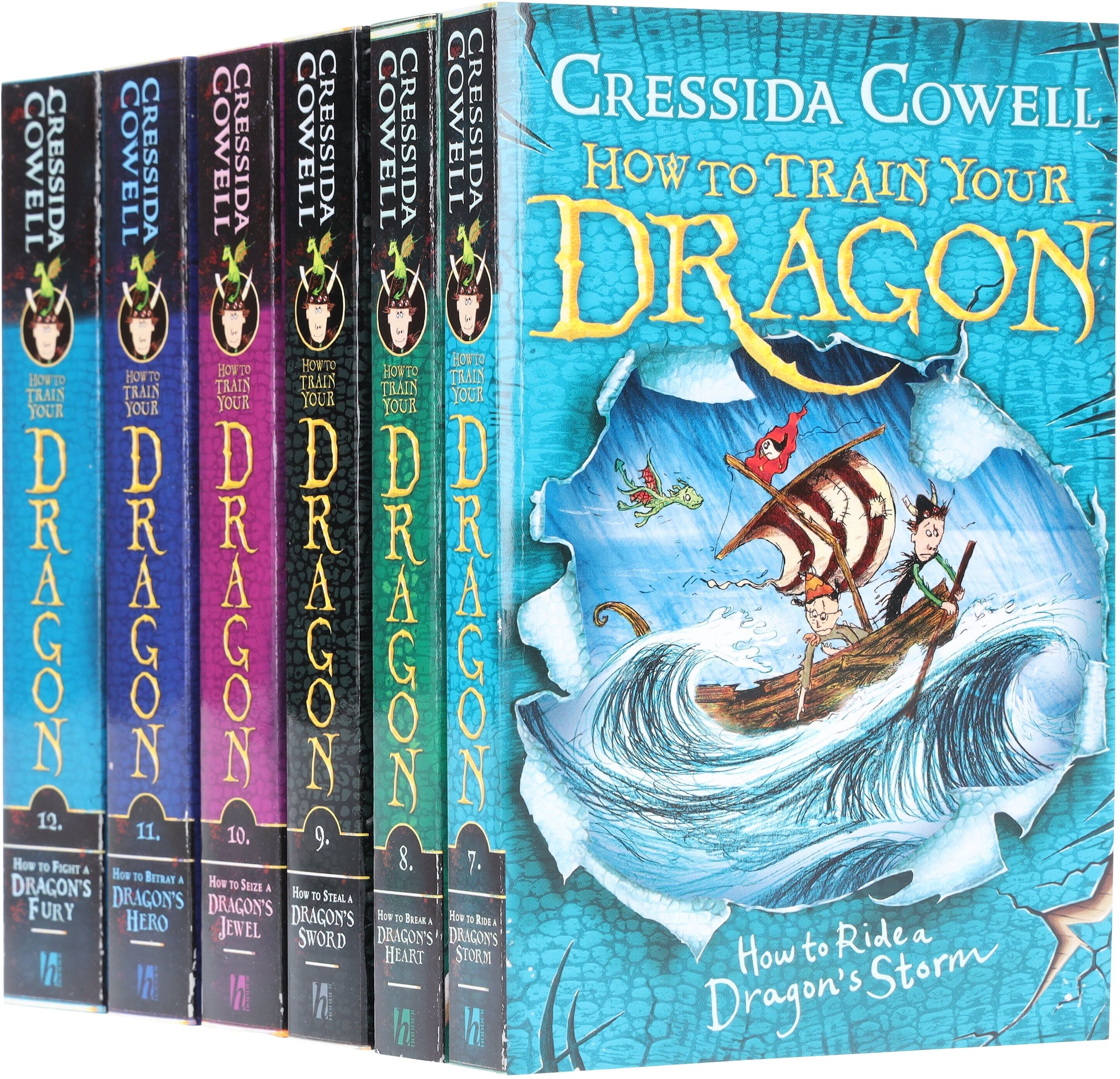 How To Train Your Dragon 6 Books (7-12) by ‎Cressida Cowell - Ages 9-14 - Paperback Hachette