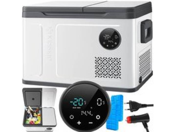 Glacière à compresseur double zone - KESSER - 49 litres - Noir / Anthracite - Commande tactile LED - 12/24 V 230 V