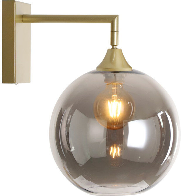 George Oliver Bonview Iron Armed Sconce Smoke/Gold