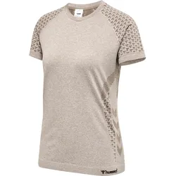 HUMMEL hmlCI SEAMLESS T-SHIRT driftwood melange XS